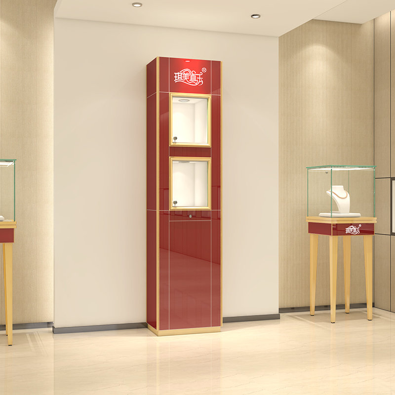 靠墻櫥窗珠寶展示柜C4款