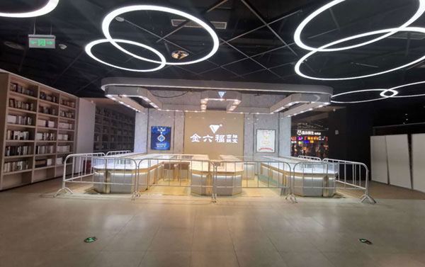 金六福珠寶玻璃柜臺(tái)展示柜 金六福珠寶玻璃柜臺(tái)展示柜